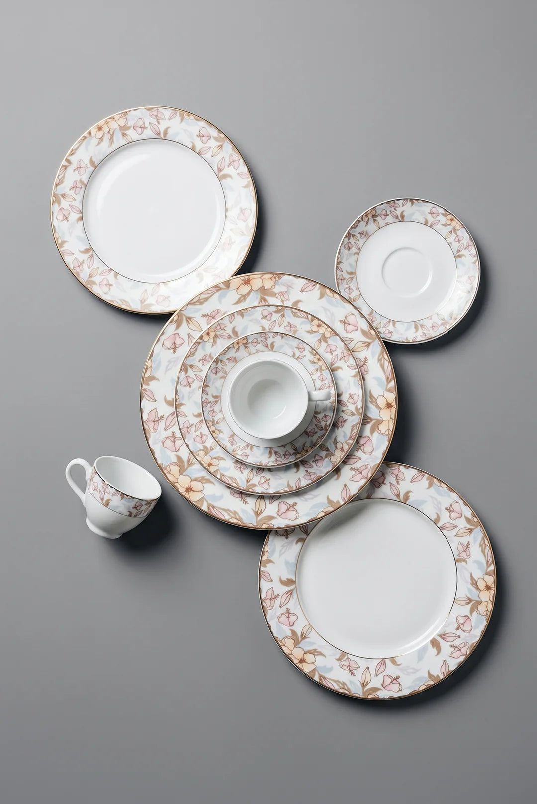 Rose Blossom Bone China Dinner Set